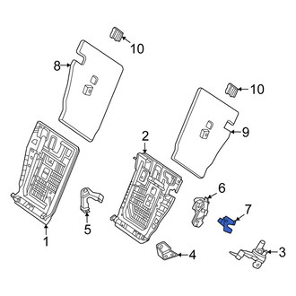 Mercedes-Benz OE - Rear Left Seat Latch Cover