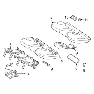 Mercedes-Benz OE - Seats & Tracks - Rear Seat Components (Seat Cushion, With Executive Seat)