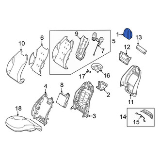 Mercedes-Benz OE - Front Right Headrest