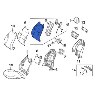 Mercedes-Benz OE - Front Left Seat Cushion Pad