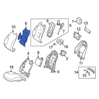 Mercedes-Benz OE - Front Left Upper Seat Heater Pad