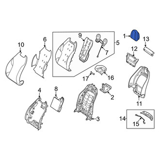 Mercedes-Benz OE - Front Left Headrest