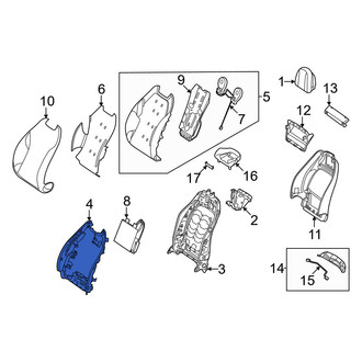 Mercedes-Benz OE - Front Left Seat Frame