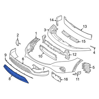 Mercedes-Benz OE - Front Lower Grille Molding