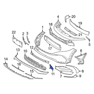 Mercedes-Benz OE - Front Right Jack Plug Cover