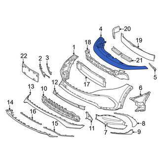 Mercedes-Benz OE - Front Radiator Support Access Cover