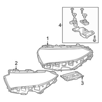 Mercedes-Benz OE - Front Lamps - Headlamp Components