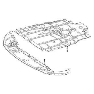 Mercedes-Benz OE - Radiator Support - Splash Shields