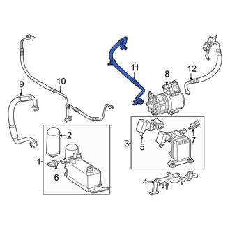 Mercedes-Benz OE - Front A/C Refrigerant Suction Hose