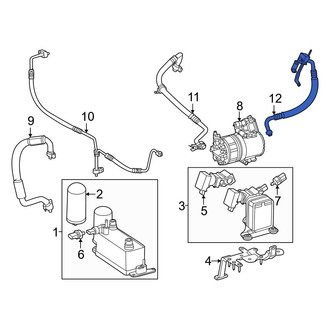 Mercedes-Benz OE - A/C Refrigerant Suction Hose