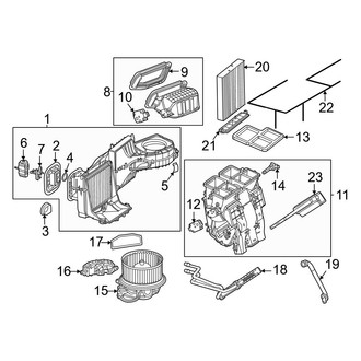 Mercedes-Benz OE - Air Conditioner & Heater - Evaporator & Heater Components