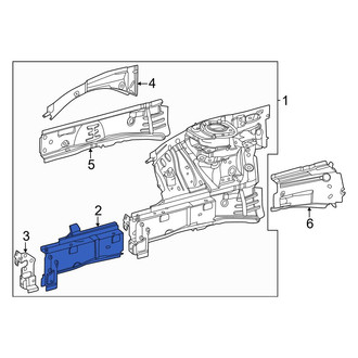 Mercedes-Benz OE - Front Left Fender Rail