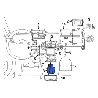 Mercedes-Benz OE - Air Bag Control Module Bracket