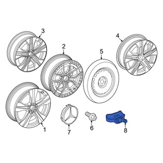 Mercedes-Benz OE - Tire Pressure Monitoring System (TPMS) Sensor