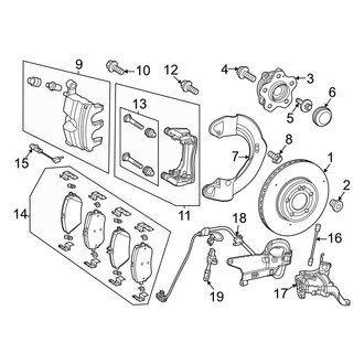 Mercedes-Benz OE - Front Suspension - Brake Components