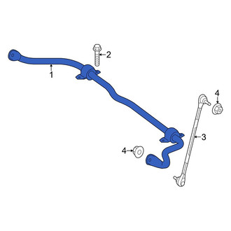 Mercedes-Benz OE - Rear Suspension Stabilizer Bar