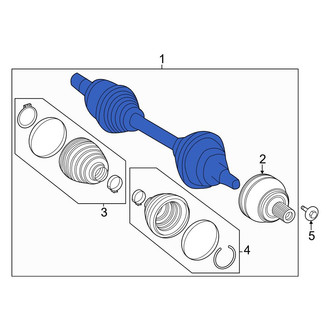 Mercedes-Benz OE - Front CV Axle Assembly
