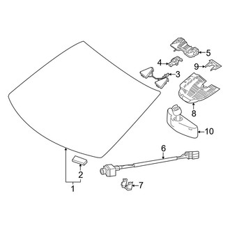 Mercedes-Benz OE - Windshield - Glass