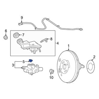 Mercedes-Benz OE - Brake Master Cylinder Reservoir Gasket