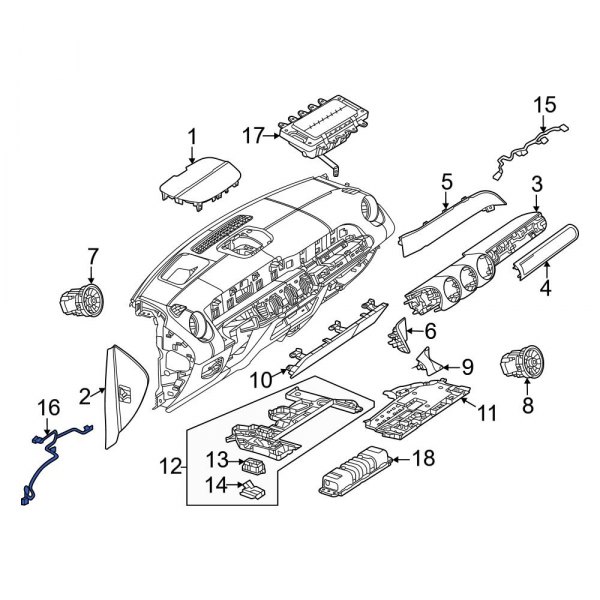 MercedesBenz OE 2479065806 Left Courtesy Light