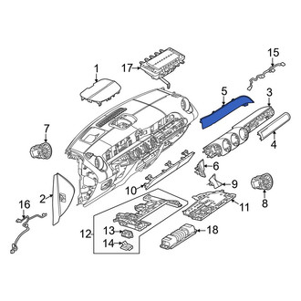 Mercedes-Benz OE - Right Instrument Panel Molding