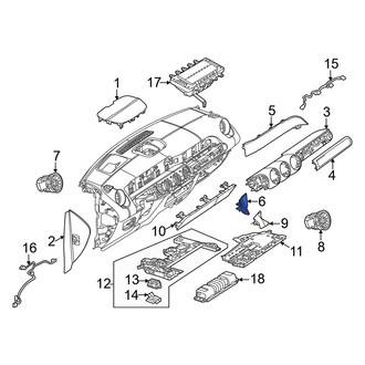 Mercedes-Benz OE - Left Instrument Panel Molding