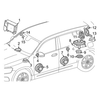 Mercedes-Benz OE - Instrument Panel - Sound System