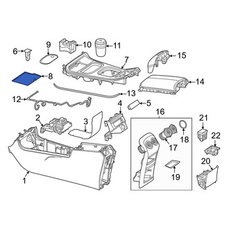 Mercedes-Benz OE - Front Console Mat