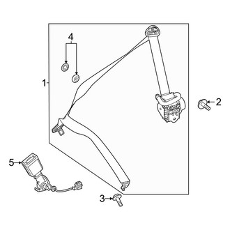 Mercedes-Benz OE - Restraint Systems - Third Row Seat Belts