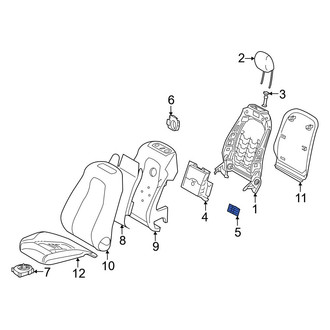 Mercedes-Benz OE - Front Right Seat Back Frame Insulator