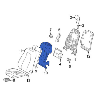 Mercedes-Benz OE - Center Right Seat Back Cushion