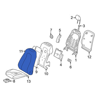 Mercedes-Benz OE - Front Left Seat Back Cushion Cover