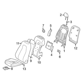 Mercedes-Benz OE - Seats & Tracks - Passenger Seat Components (Seat)