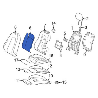 Mercedes-Benz OE - Front Left Lower Forward Seat Heater Pad
