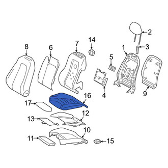 Mercedes-Benz OE - Front Left Forward Seat Cover