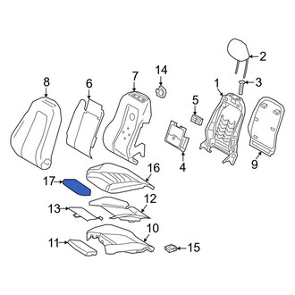 Mercedes-Benz OE - Front Left Rearward Seat Cover