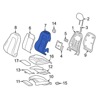 Mercedes-Benz OE - Center Left Seat Back Cushion