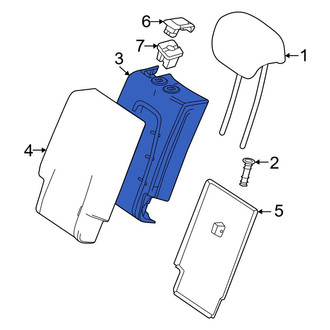Mercedes-Benz OE - Center Right Seat Back Cushion