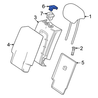 Mercedes-Benz OE - Center Left Folding Seat Latch Release Handle