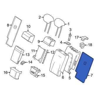 Mercedes-Benz OE - Center Left Seat Back Panel