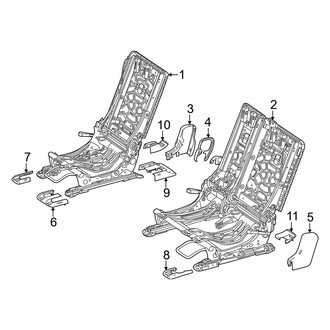 Mercedes-Benz OE - Seats & Tracks - Second Row Seats (Seat Frame & Components)