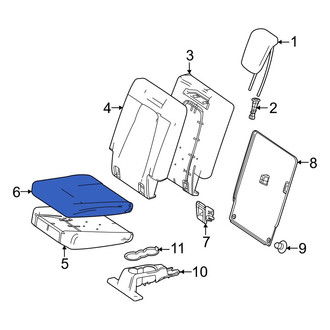 Mercedes-Benz OE - Rear Left Seat Cover