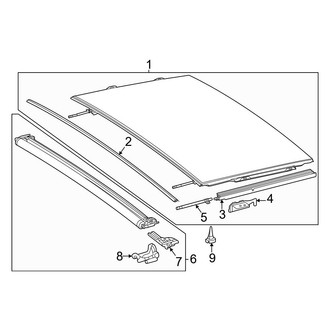 Mercedes-Benz OE - Roof - Sunroof (With Panoramic Roof, Rear)