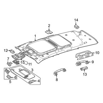 Mercedes-Benz OE - Roof - Interior Trim (With Panoramic Roof)
