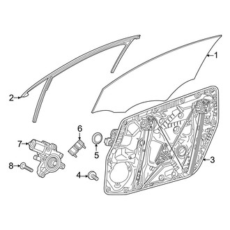 Mercedes-Benz OE - Front Door - Glass & Hardware