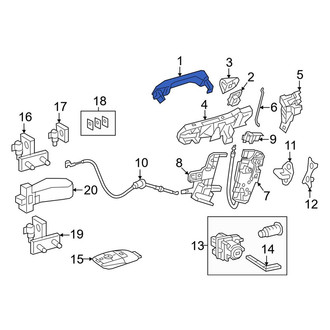 Mercedes-Benz OE - Front Left Outer Exterior Door Handle