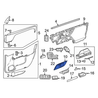 Mercedes-Benz OE - Front Left Door Trim Molding