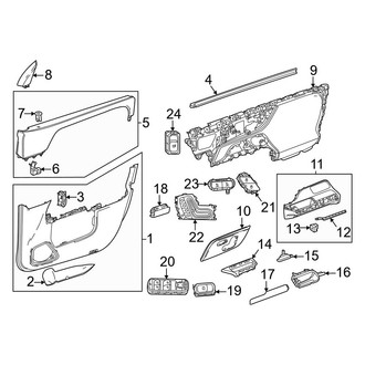 Mercedes-Benz OE - Front Door - Interior Trim