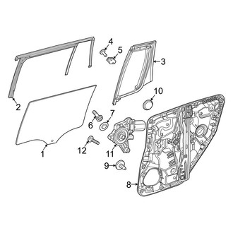 Mercedes-Benz OE - Rear Door - Glass & Hardware