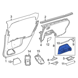 Mercedes-Benz OE - Front Right Interior Door Pull Handle